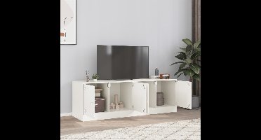 Tv-meubelen 2 st 67x39x44 cm staal wit