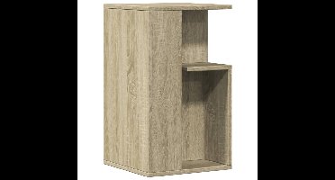 Bijzettafel 35x35x60 cm bewerkt hout sonoma eikenkleurig