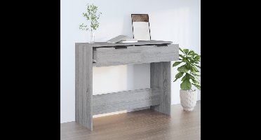 Wandtafel 90x36x75 cm bewerkt hout grijs sonoma eikenkleurig