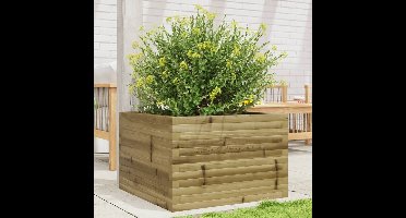 Plantenbak 70x70x45,5 cm geïmpregneerd grenenhout
