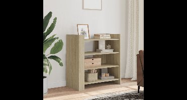 Dressoir 73,5x35x75 cm bewerkt hout sonoma eikenkleurig