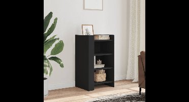 Dressoir 45x35x75 cm bewerkt hout zwart