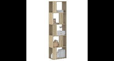 Boekenkast 5-laags 45x23,5x162,5 cm bewerkt hout sonoma eiken