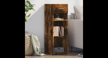 Dressoir 30x42,5x93 cm bewerkt hout gerookt eikenkleurig