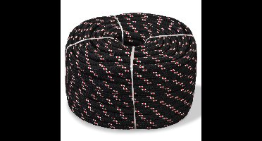 Boot touw 6 mm 100 m polypropyleen zwart