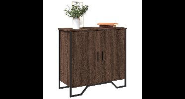 Dressoir 78x35,5x74,5 cm bewerkt hout bruin eikenkleur