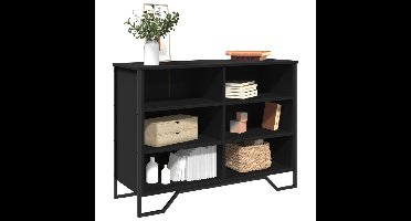 Dressoir 101x35,5x74,5 cm bewerkt hout zwart