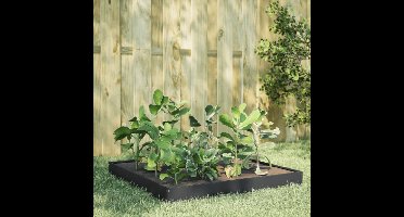 Plantenbak verhoogd 100x100x18,5 cm staal antracietkleurig