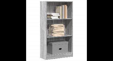 Boekenkast 60x24x109 cm bewerkt hout grijs sonoma eikenkleurig
