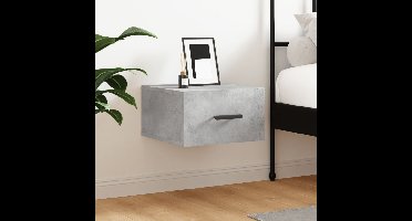 Nachtkastje wandgemonteerd 35x35x20 cm betongrijs