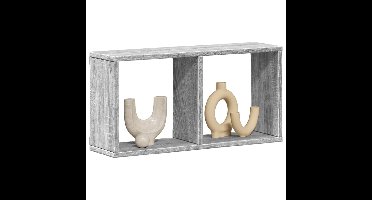 Wandkast 60x16x30 cm bewerkt hout grijs sonoma eiken