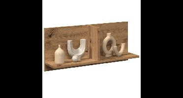 Wandkast 70x16,5x30 cm bewerkt hout artinsanaal eikenkleurig