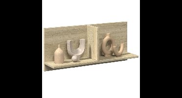 Wandkast 70x16,5x30 cm bewerkt hout sonoma eikenkleurig