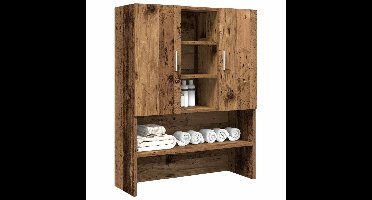 Wasmachinekast 70,5x25,5x90 cm oud houtkleurig
