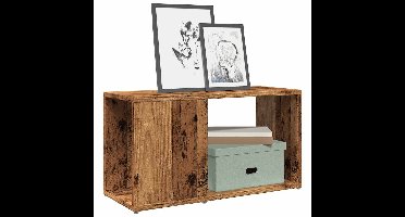 Tv-meubel 60x24x32 cm bewerkt hout oud houtkleurig