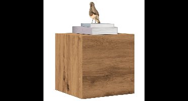 Tv-wandmeubel 30,5x30x30 cm artisanaal eikenkleurig