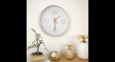 Wandklok koper-look 30 cm