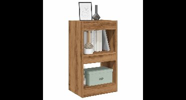 Boekenkast/kamerscherm 40x30x72 cm artisanaal eikenkleur