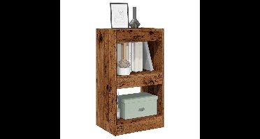 Boekenkast / kamerscherm 40x30x72 cm oud houtkleurig