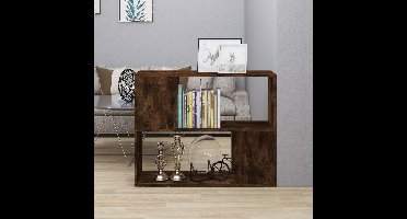 Boekenkast/kamerscherm 80x24x63 cm gerookt eikenkleurig