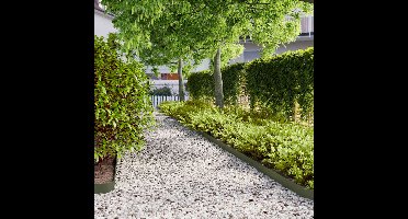 Gazonranden 50 st 10x103 cm koudgewalst staal olijfgroen