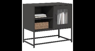 Tv-meubel 68x39x60,5 cm staal zwart