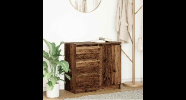 Dressoir met lade 71x35x65 cm spaanplaat oud hout