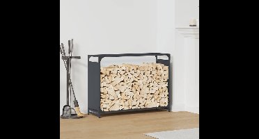 Brandhoutrek 90x28x65 cm koudgewalst staal antracietkleurig