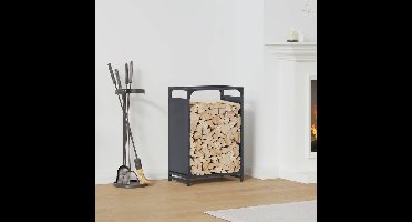 Brandhoutrek 44x28x65 cm koudgewalst staal antracietkleurig