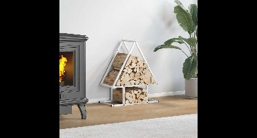 Brandhoutrek 50x25x60 cm koudgewalst staal wit