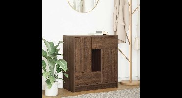 Dressoir met lades en deuren 70,5x34x74,5 cm bruin eiken