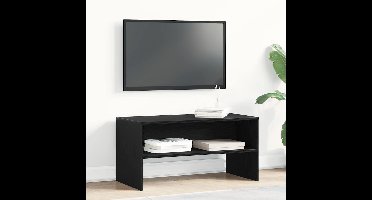 Tv-meubel 80x40x40 cm spaanplaat zwart eikenkleurig