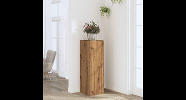 Plantenstandaard 33x33x100 cm bewerkt hout artisanaal eiken