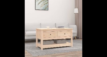 Salontafel 102x49x55 cm massief grenenhout