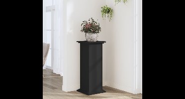 Plantenstandaard 33x33x80 cm bewerkt hout zwart