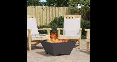 Vuurkorf Zwart 60 x 60 x 30 cm Staal