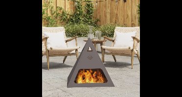 Vuurkorf Zwart 50 x 50 x 51 cm Staal