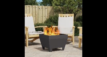 Vuurkorf Zwart 50 x 50 x 38 cm Staal