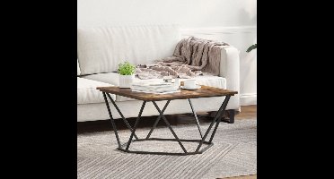 Salontafel Gerookt eiken 80 x 80 x 45 cm