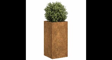 Plantenbak roestig 40x40x80 cm weervast staal