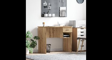 Bureau met lade Artisan Eiken 90 x 49 x 75 cm Bewerkt hout