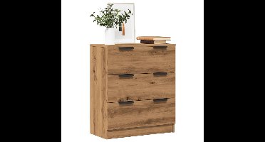 Dressoir 60x30x70 cm bewerkt hout artisan eikenkleurig