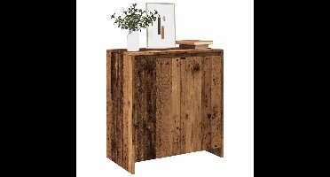 Dressoir 70x41x75 cm bewerkt hout oud houtkleurig