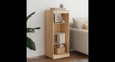 Dressoir met LED-verlichting 41x37x100 cm sonoma eikenkleurig