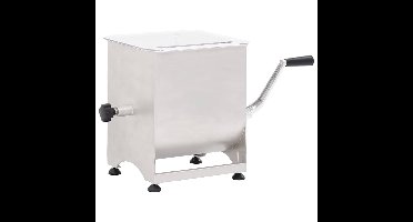 Vleesmixer met bak roestvrij staal zilverkleurig