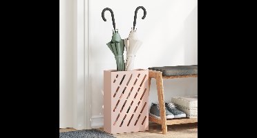 Paraplu Standaard Roze 28 x 12 x 41 cm Staal