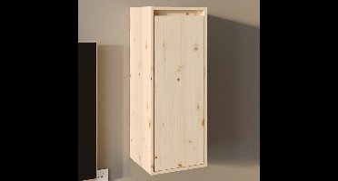 Wandkast 30x30x80 cm massief grenenhout