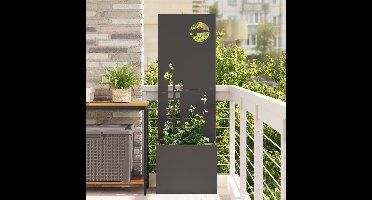 Tuin Privacy Screen Zwart 50 x 32 x 150 cm Koudgewalst staal