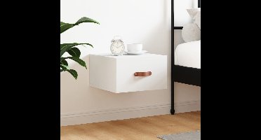 Nachtkastje wandgemonteerd 35x35x20 cm wit