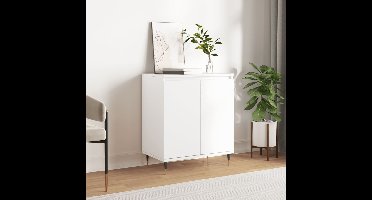 Dressoir 60x35x70 cm bewerkt hout wit